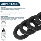 Set of 5 Oil Seal Rotary Shaft Seal NBR Rubber 30x47x6mm