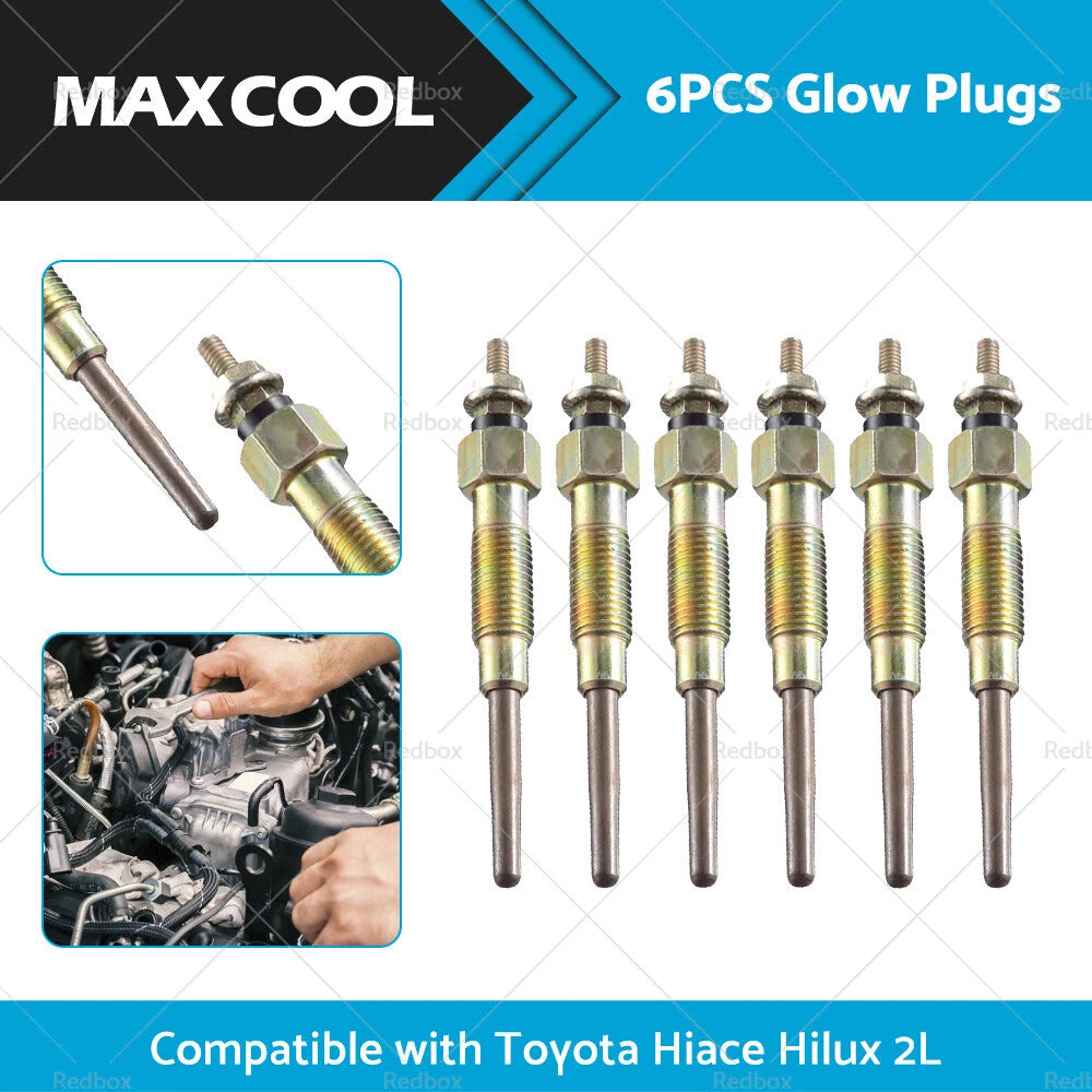 Glow Plugs for Toyota Hilux LN56 LN65 Hiace LH51 (1985–2005) 19850-54030