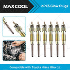 Glow Plugs for Toyota Hilux LN56 LN65 Hiace LH51 (1985–2005) 19850-54030