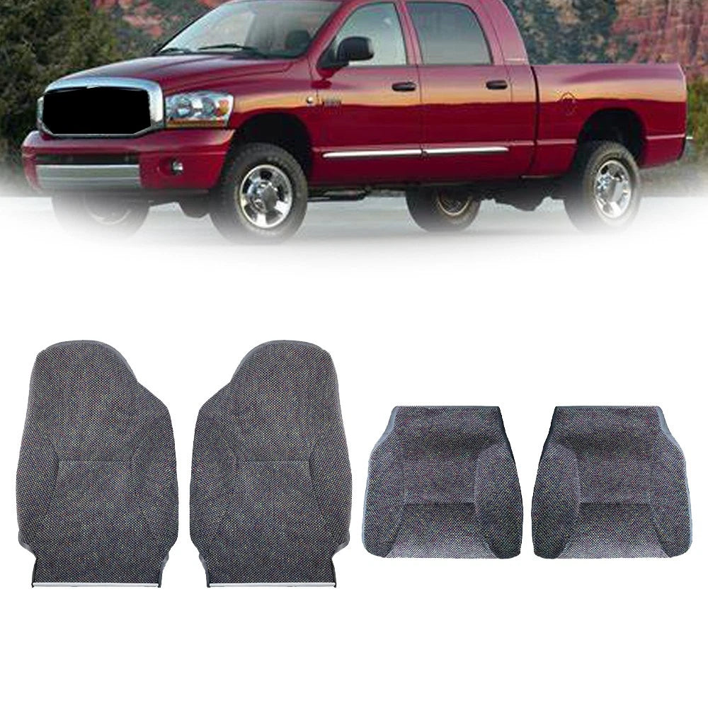 Set of 2 Front Seat Covers for Dodge Ram 1500 2500 3500 (1998–2002) Mist Gray