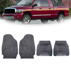 Set of 2 Front Seat Covers for Dodge Ram 1500 2500 3500 (1998–2002) Mist Gray