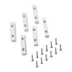 6x Double Hole Sliding Door Lock Block Limiter for Window Positioning (N/A)