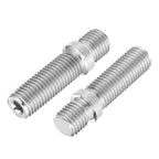10 Pcs M12x1.5 50mm Wheel Studs for BMW Silver Tone