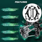 12Pcs Control Arm Set Suspension Kit for Mazda 3 (2004–2009)