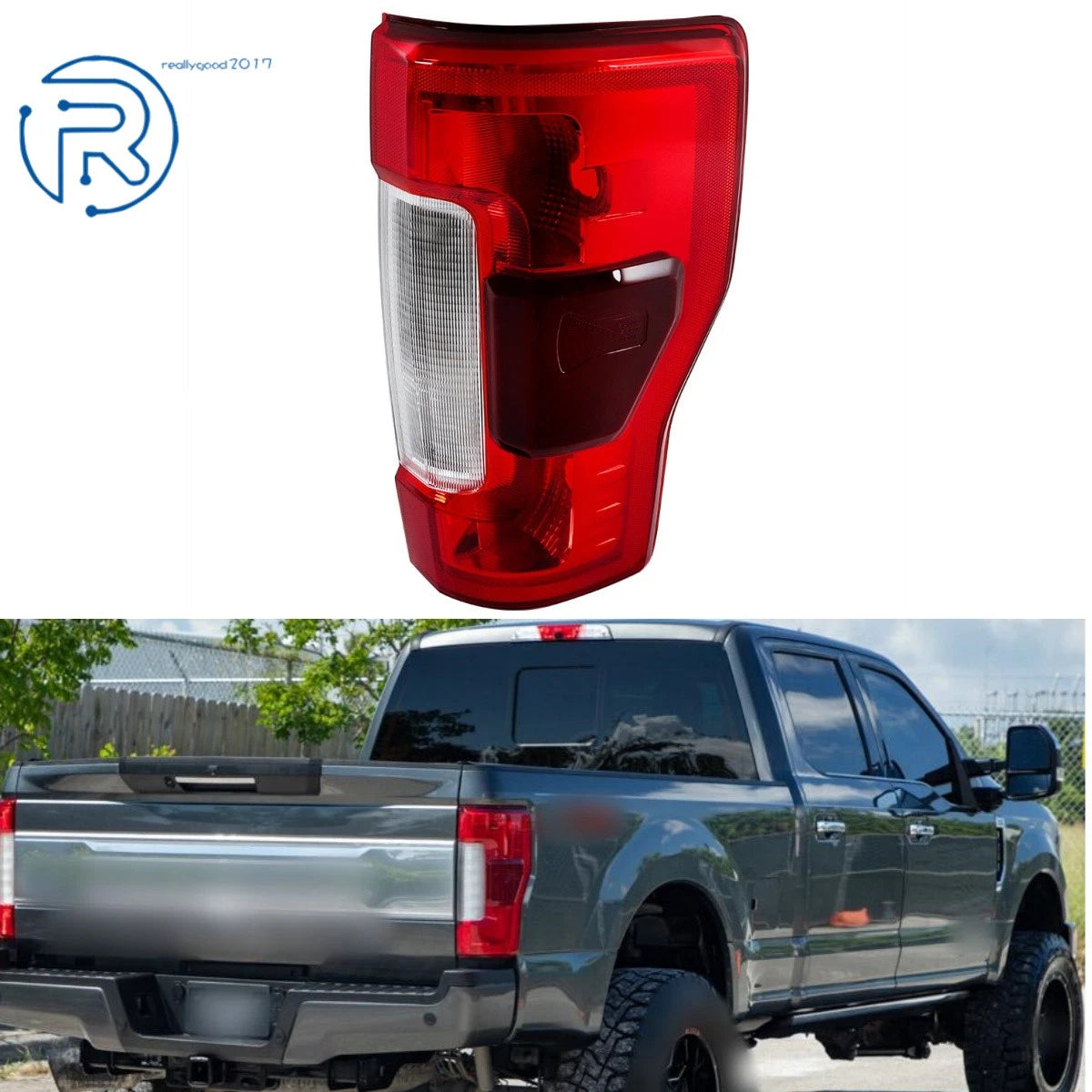 Halogen Tail Light for Ford F250 F350 (2017–2019) w/ Blind Spot Right