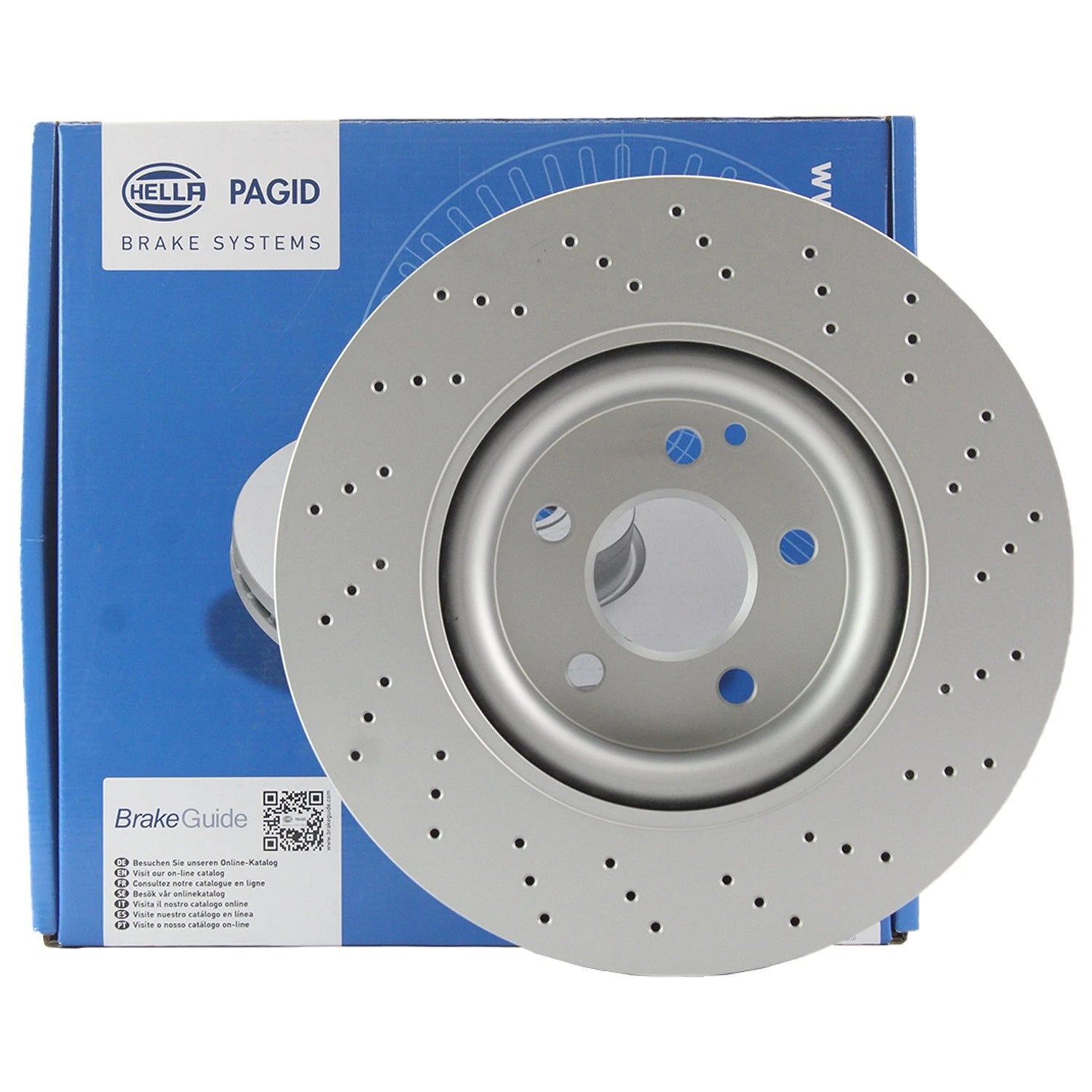 Hella 335mm Front Drilled Disc Brake Rotor for MB C216 CL550 W221 S400 S550