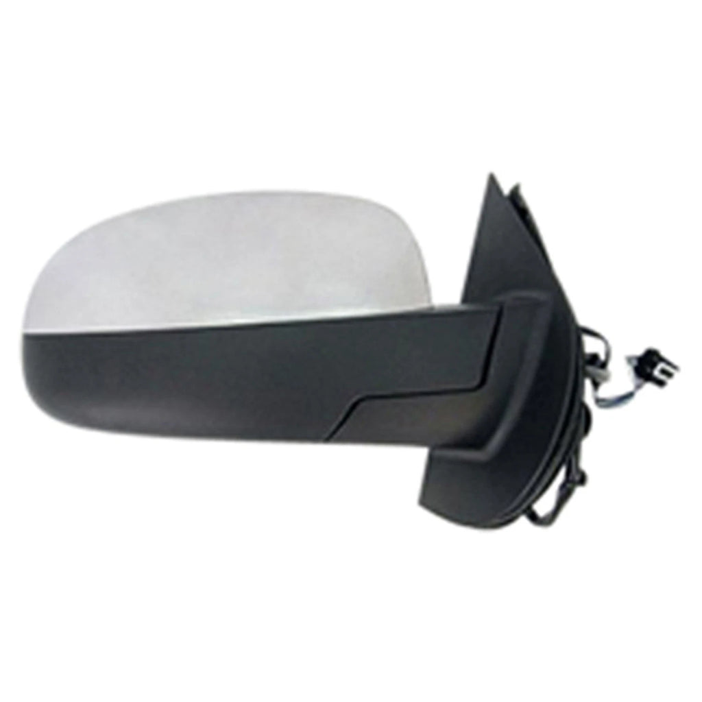 Replacement Brushed Passenger Side Power Door Mirror w/Heated Glass