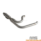 Exhaust Muffler Pipe for Harley Dyna Fat Bob FXDF Super Glide FXDC (2006-2017)