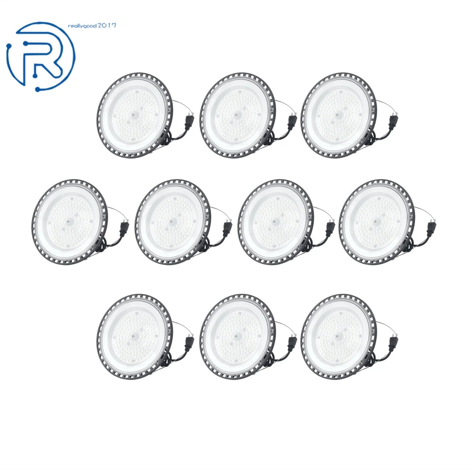 10X 100W LED High Bay Light for Industrial Use (5000K, 12000LM)