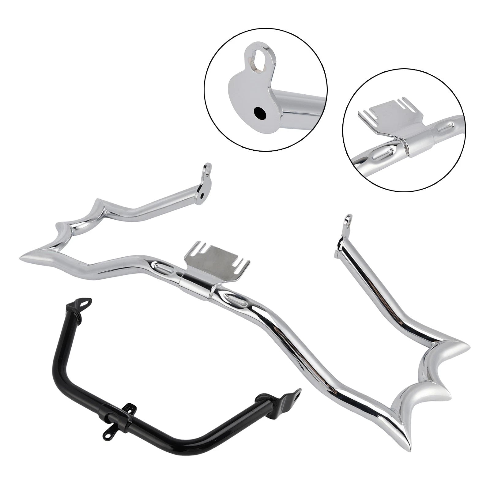Bumper Engine Guard Crash Bar Kit for Harley Touring Road King