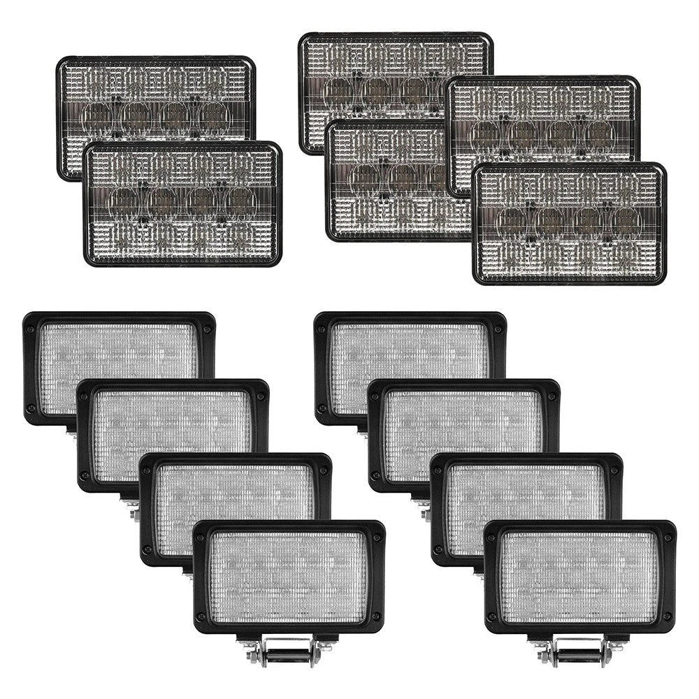 Complete Flood Beam LED Light Kit for Case IH Combines & Cotton Pickers