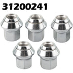Set of 5 Chrome Wheel Nuts for Volvo