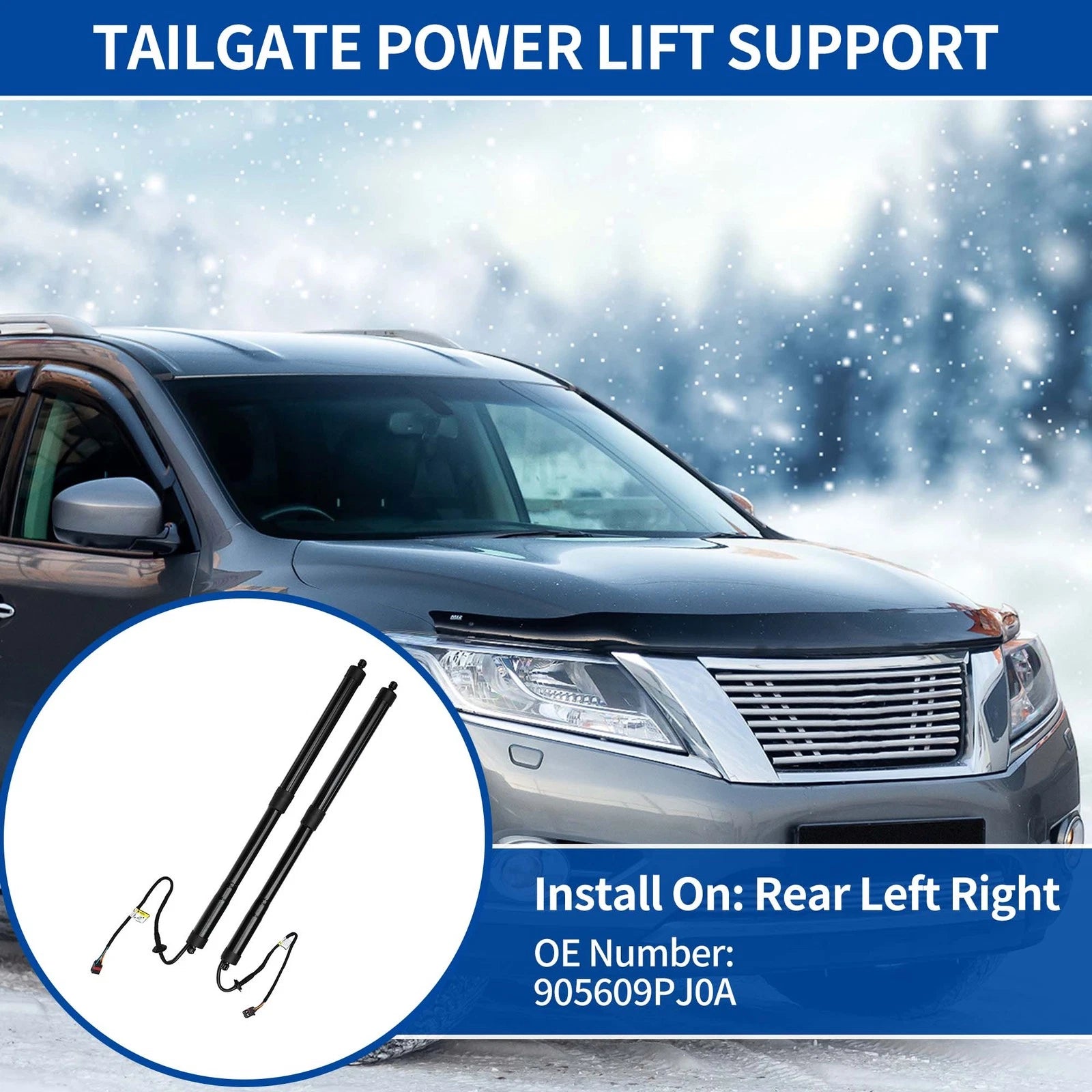 Rear LH RH Tailgate Power Lift Support for Nissan Pathfinder (2017–2019) No. 905609PJ0A