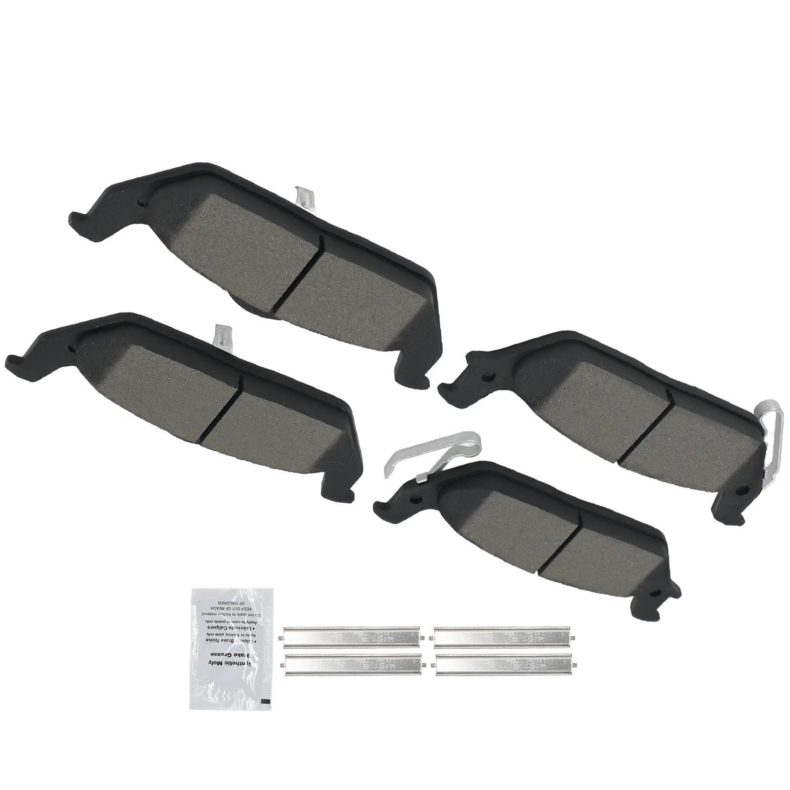 Rear Ceramic Brake Pads Kit for Ford F-150, Lincoln Mark LT (2004-2011)