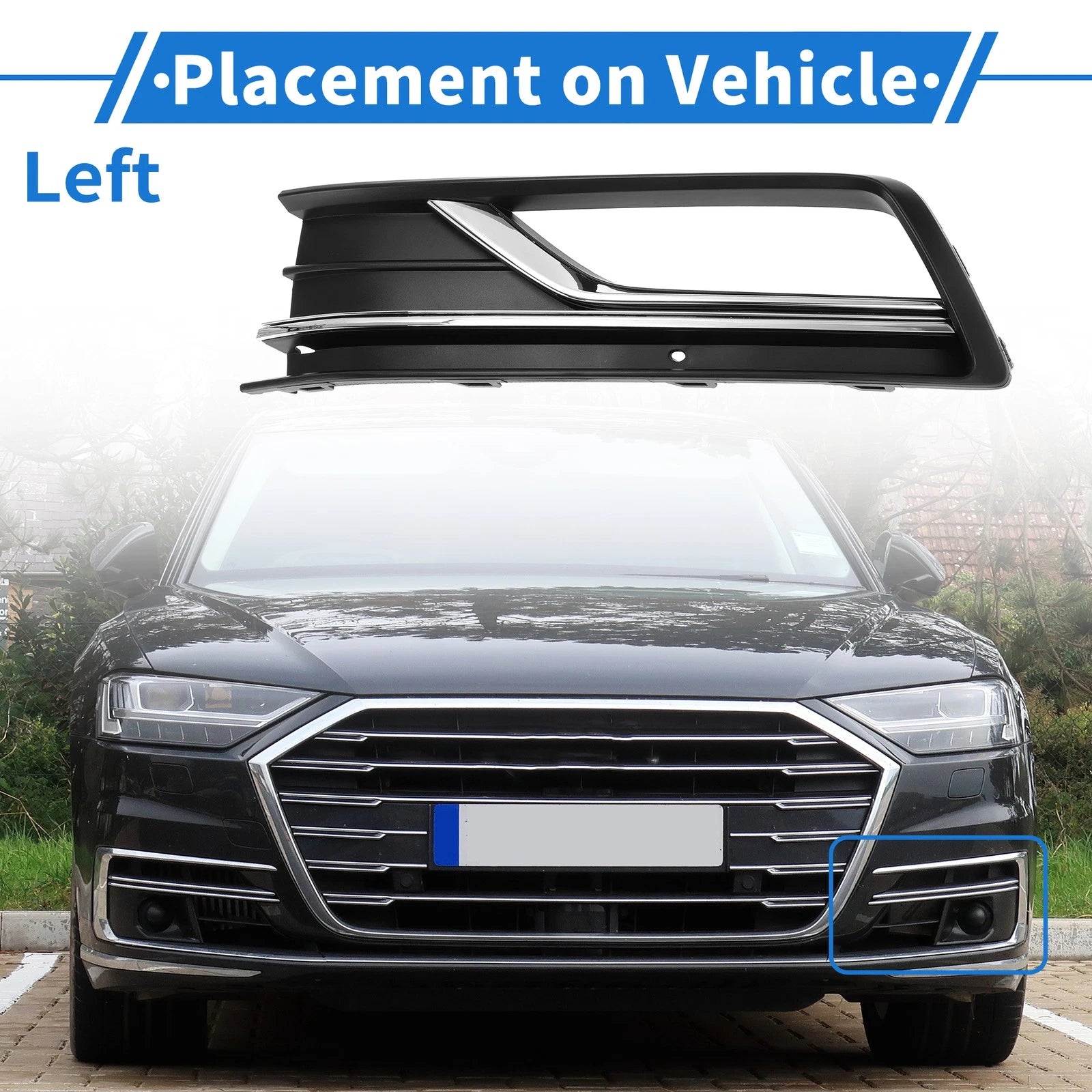 Fog Light Grill for Volkswagen Passat (2016–2018)