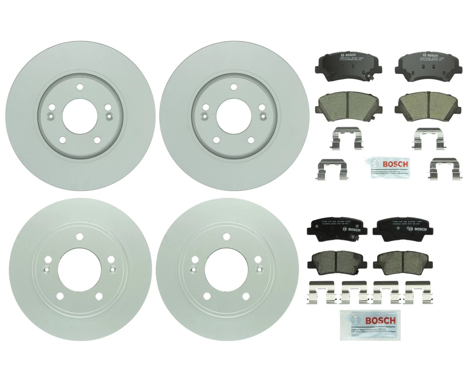Brake Disc Rotors & Ceramic Pads Kit for Kia Forte5 (2010–2018)