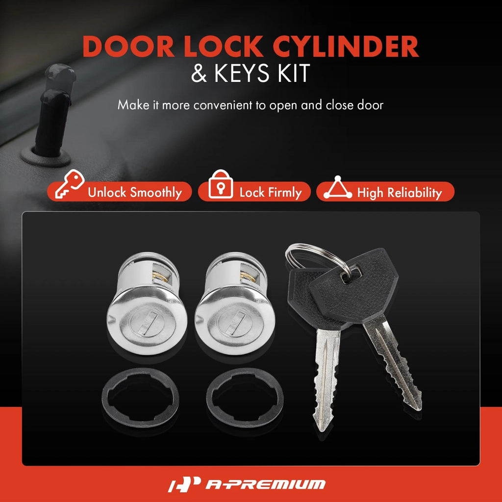 Door Lock Cylinder Set with Keys for Jeep Grand Cherokee ZJ (1993–1998)
