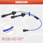 2X Spark Plug Wire Ignition Coil Cable No.FP8618140A for Mazda L4 2.0L (2001–2003)