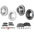 Disc Brake & Pad Kit for Ford F-250 Super Duty (2013–2022) Cross-drilled