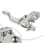 Universal Stunt Clutch Lever Performance Cable Pull for Motorcycles (7/8) Silver