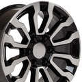 18" Machined Black Wheel for 1992-1994 Chevy Blazer - RVO1989