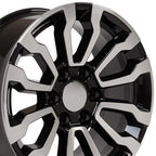 18" Machined Black Wheel for 1992-1994 Chevy Blazer - RVO1989