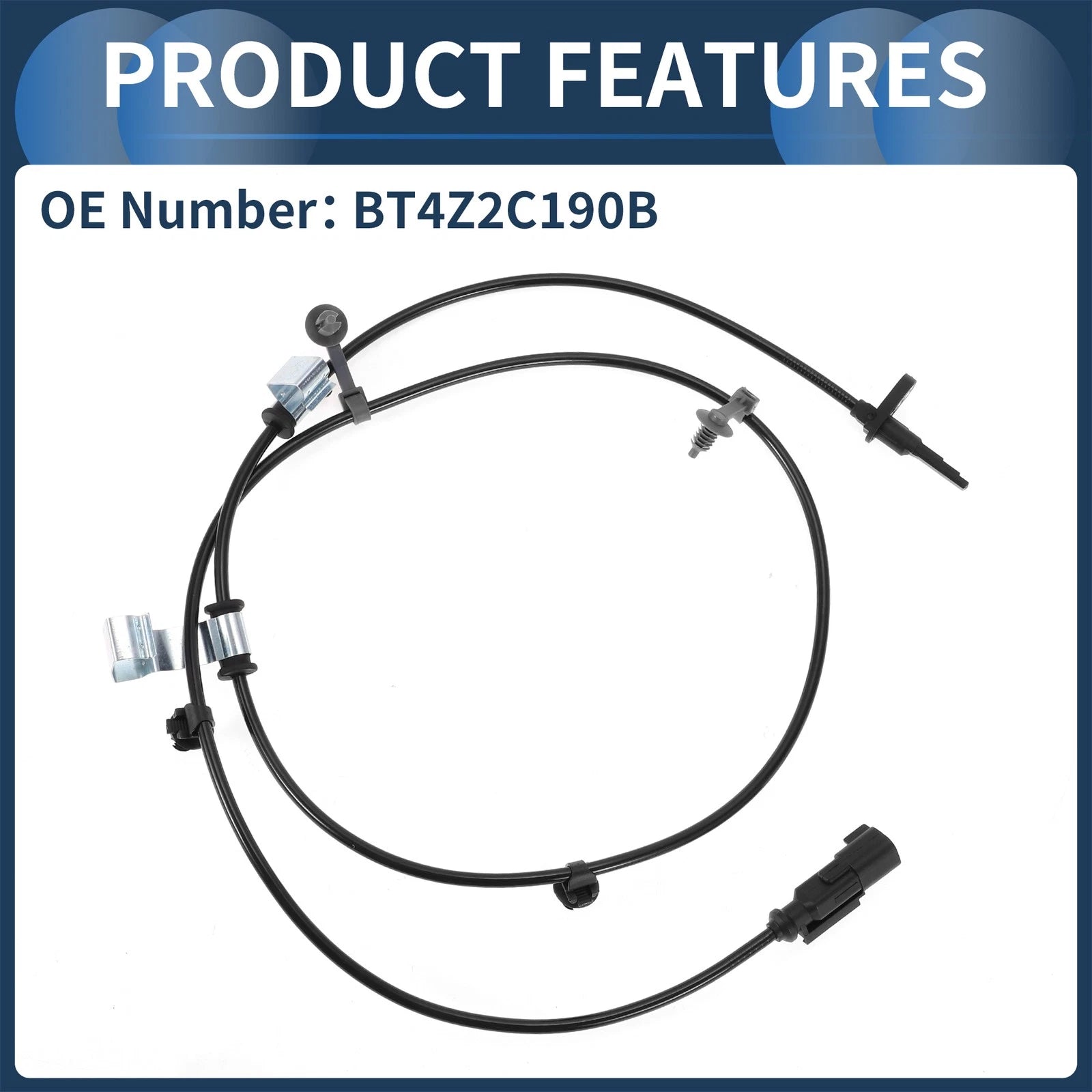 ABS Wheel Speed Sensor for Ford Edge (2015–2023) No.BT4Z2C190B FWD Rear Left