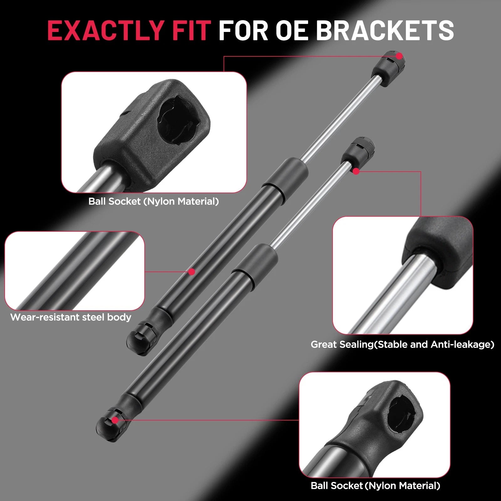 2X Hood Lift Supports for BMW 7 Series (2009–2015)