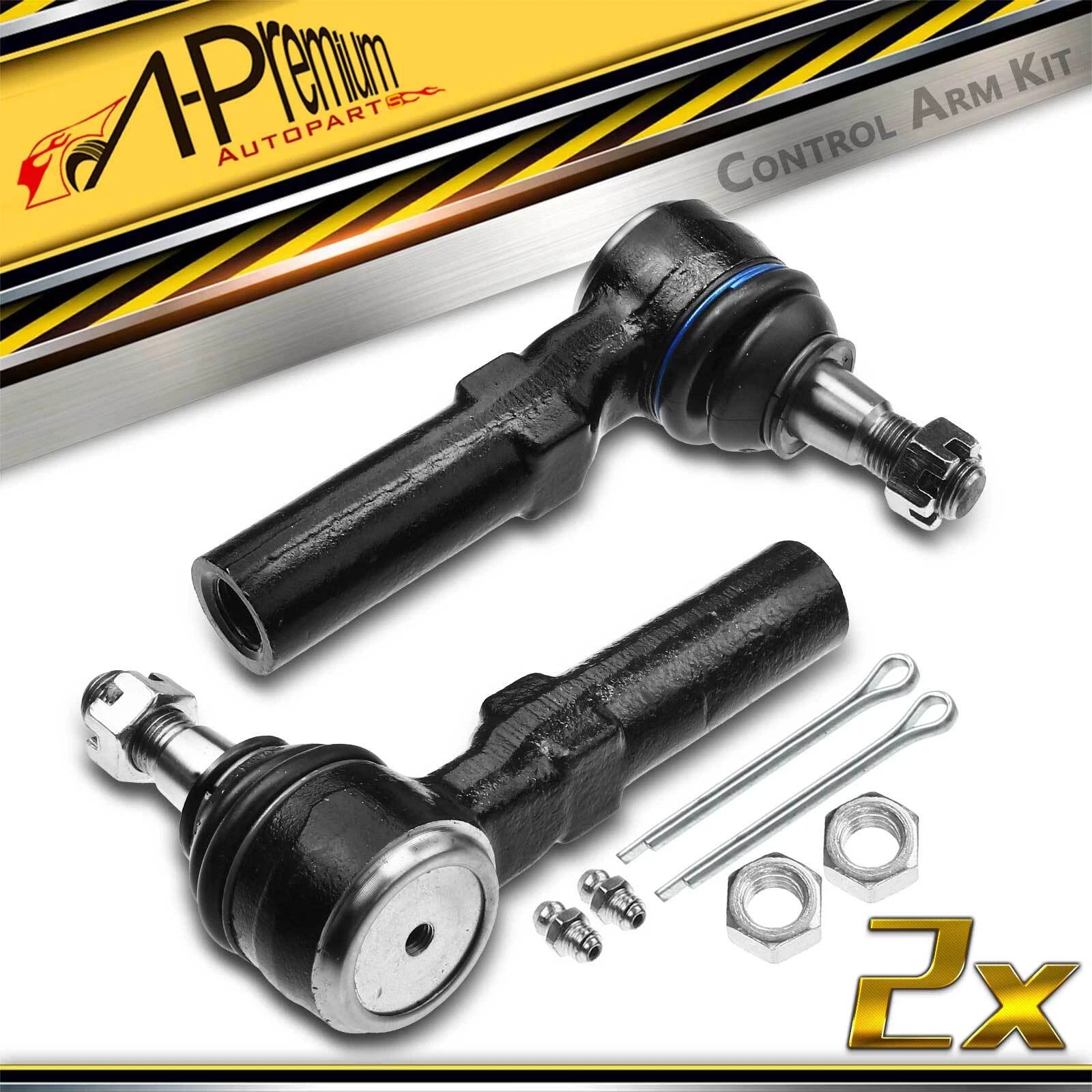 2X Front Outer Tie Rod Ends for Ford Windstar (1995–2003)