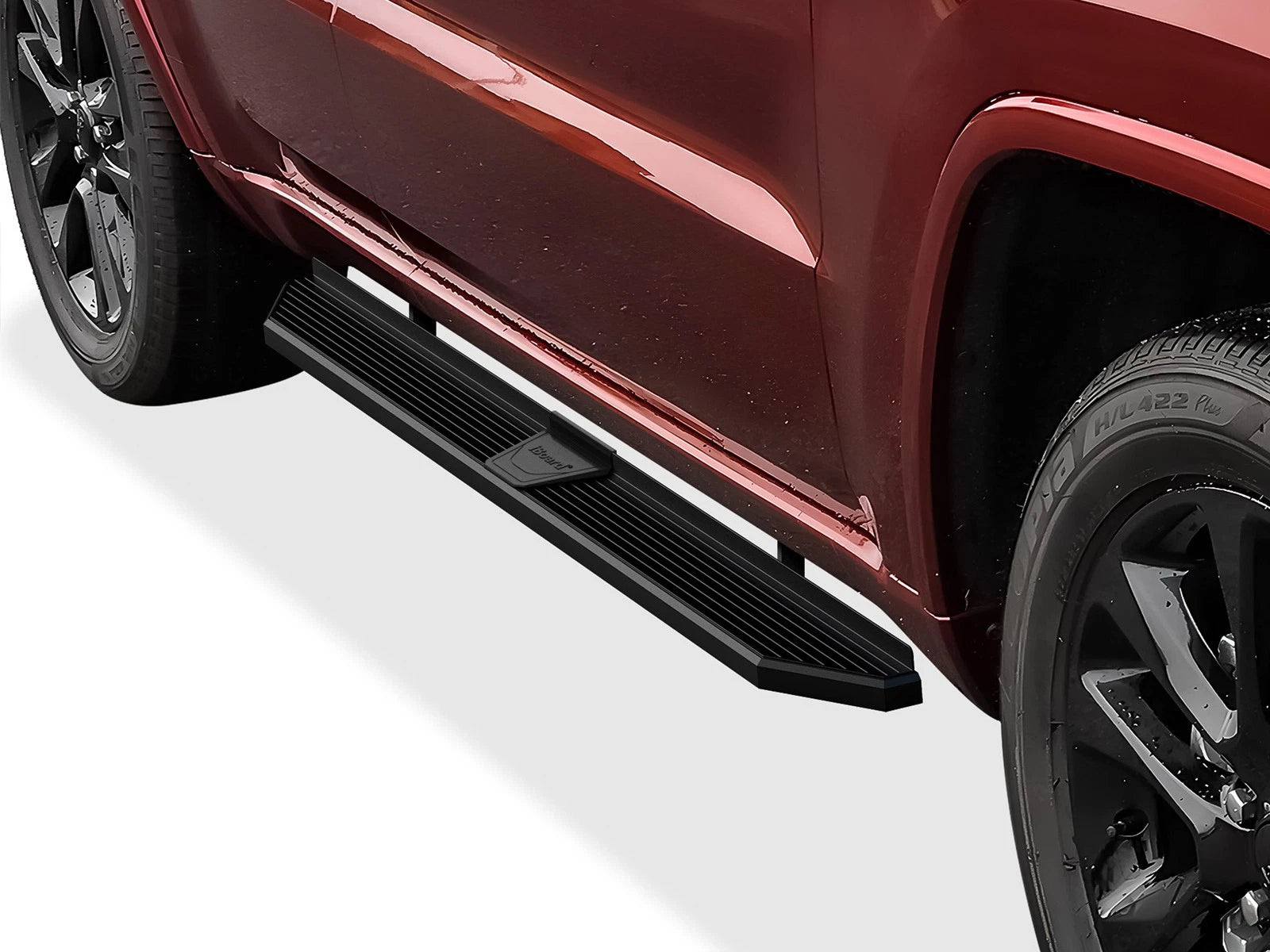 Black Running Boards for Jeep Grand Cherokee (2011–2021)