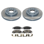 DuraGo Front Rotors & TRW Pro Ceramic Brake Pads Kit for Chevy Tahoe GMC Yukon (V8)