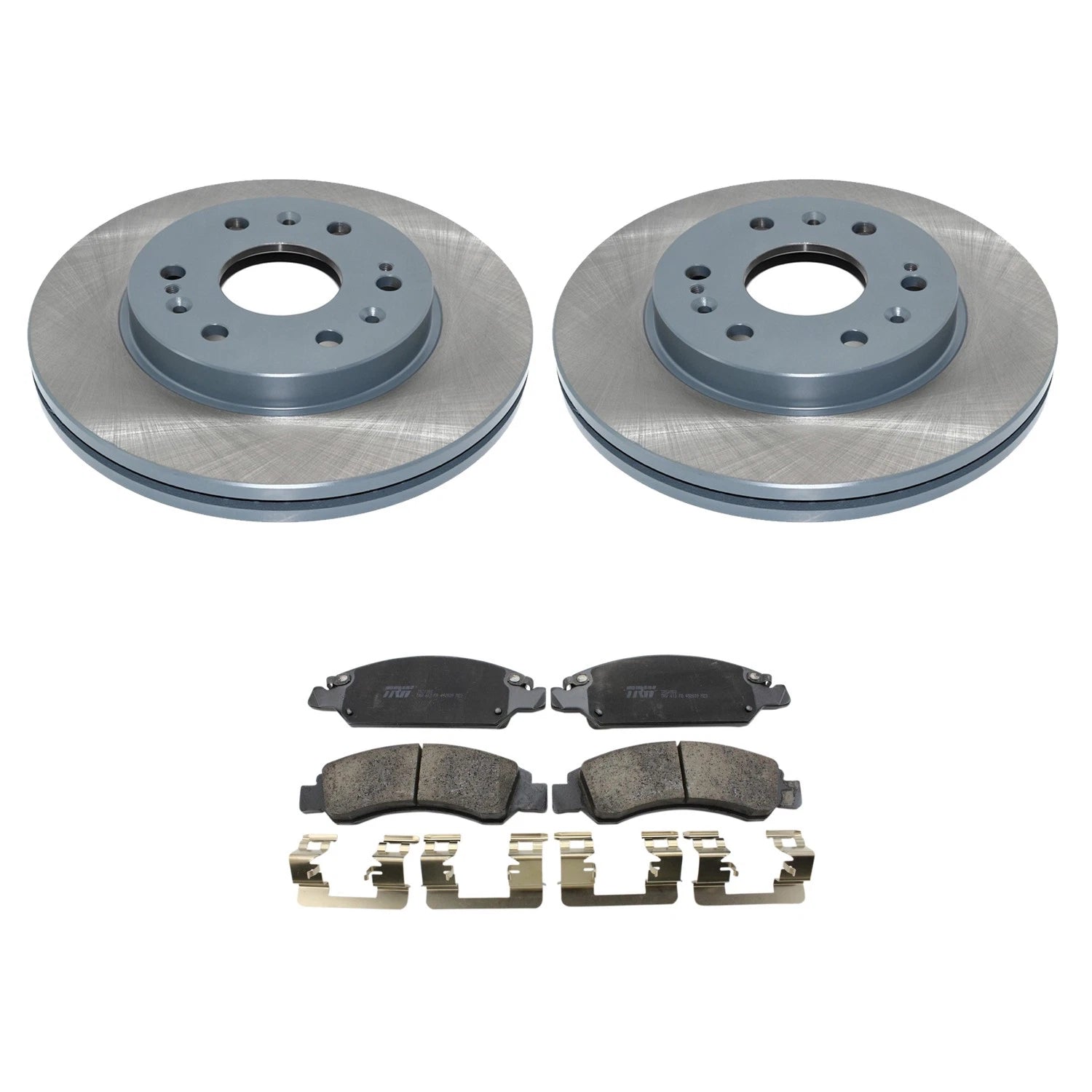 DuraGo Front Rotors & TRW Pro Ceramic Brake Pads Kit for Chevy Tahoe GMC Yukon (V8)