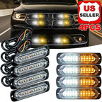 Set of 4 LED Emergency Hazard Flashing Warning Lights for Tow Truck