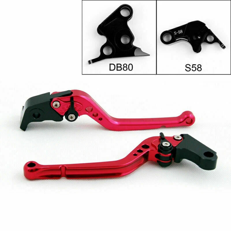 Long Brake Clutch Levers for Aprilia Tuono V4R (2011–2014) T9 Red