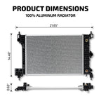 Aluminum Engine Cooling Radiator for Chevrolet Sonic (2012–2018) 1.6L 1.8L 13247