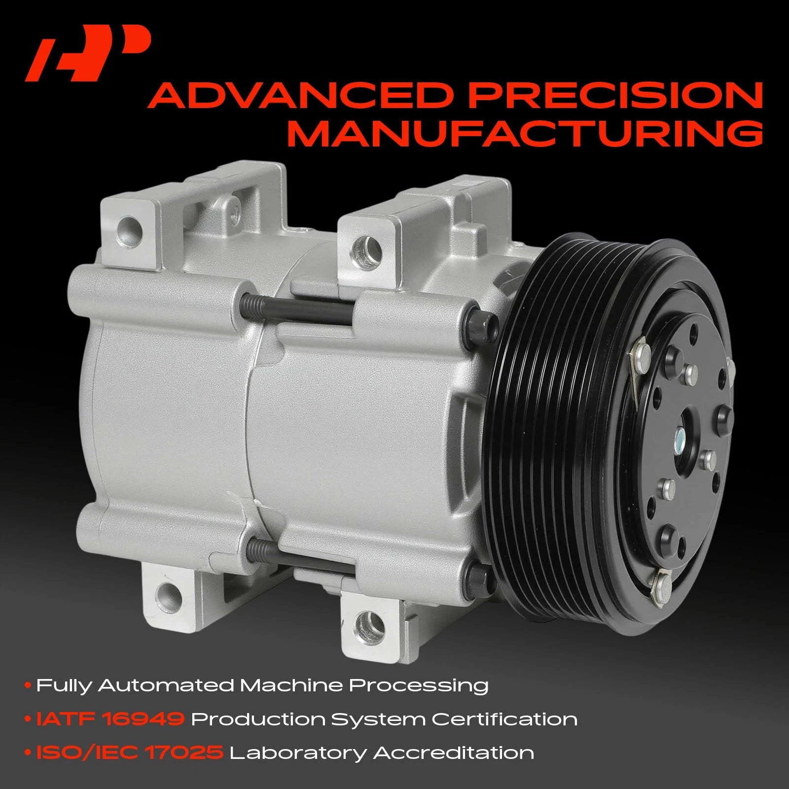 A/C Compressor with Clutch for Ford F-250 F-350 (1993–1997)