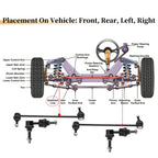 Set of 4 Stabilizer Sway Bar Link Kit for Ford Focus, C-Max 