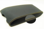 Console Armrest Cover for Chrysler 300 (2005–2007) Yellow Stitch PVC Leather