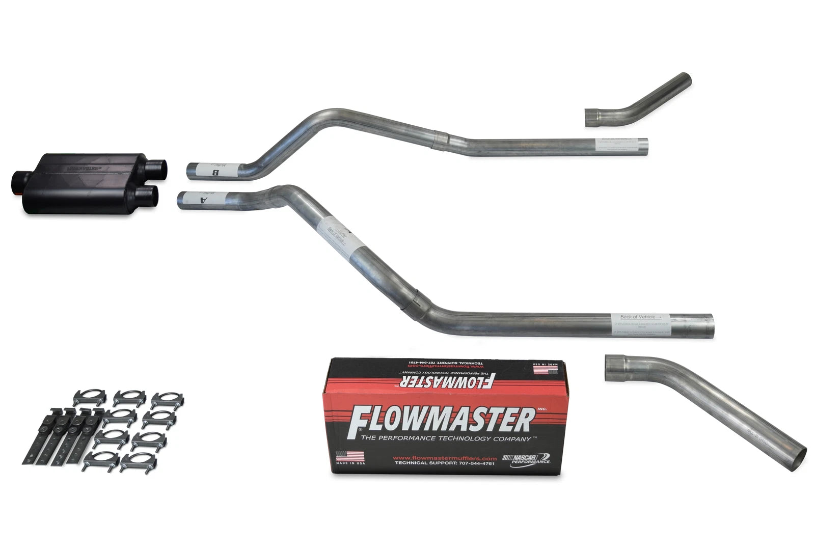 Dual Exhaust Kit for GMC Jimmy (1995–1999) - Flowmaster Super 44, 2.5"