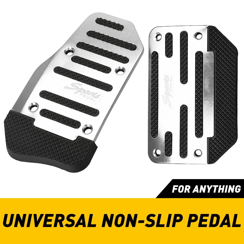 Brake Gas Pedal Foot Pad Cover Set for Universal Vehicles (Non-Automatic)