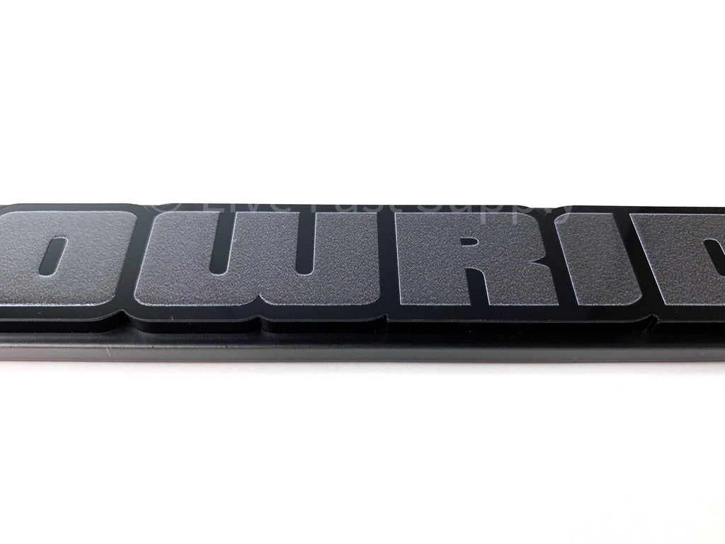 Lowrider License Plate Frame Premium Matte Gray for Universal Vehicles (Any Year)