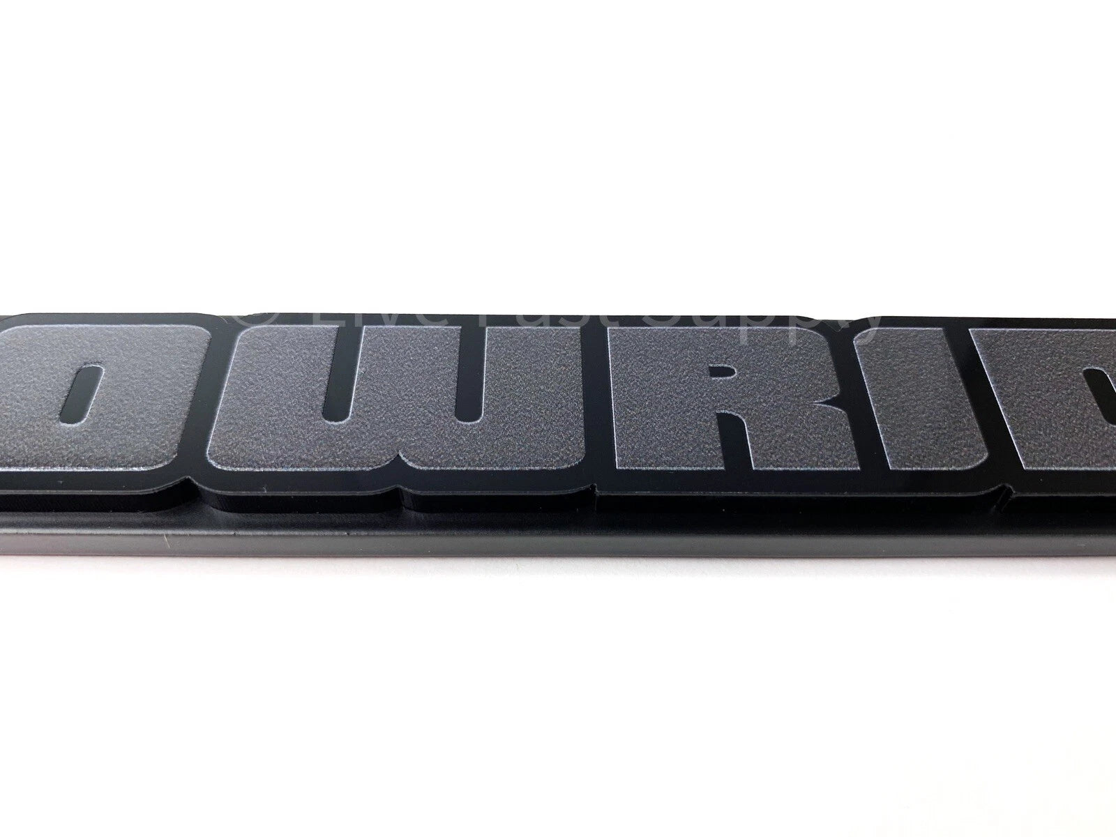 Lowrider License Plate Frame Premium Matte Gray for Universal Vehicles (Any Year)