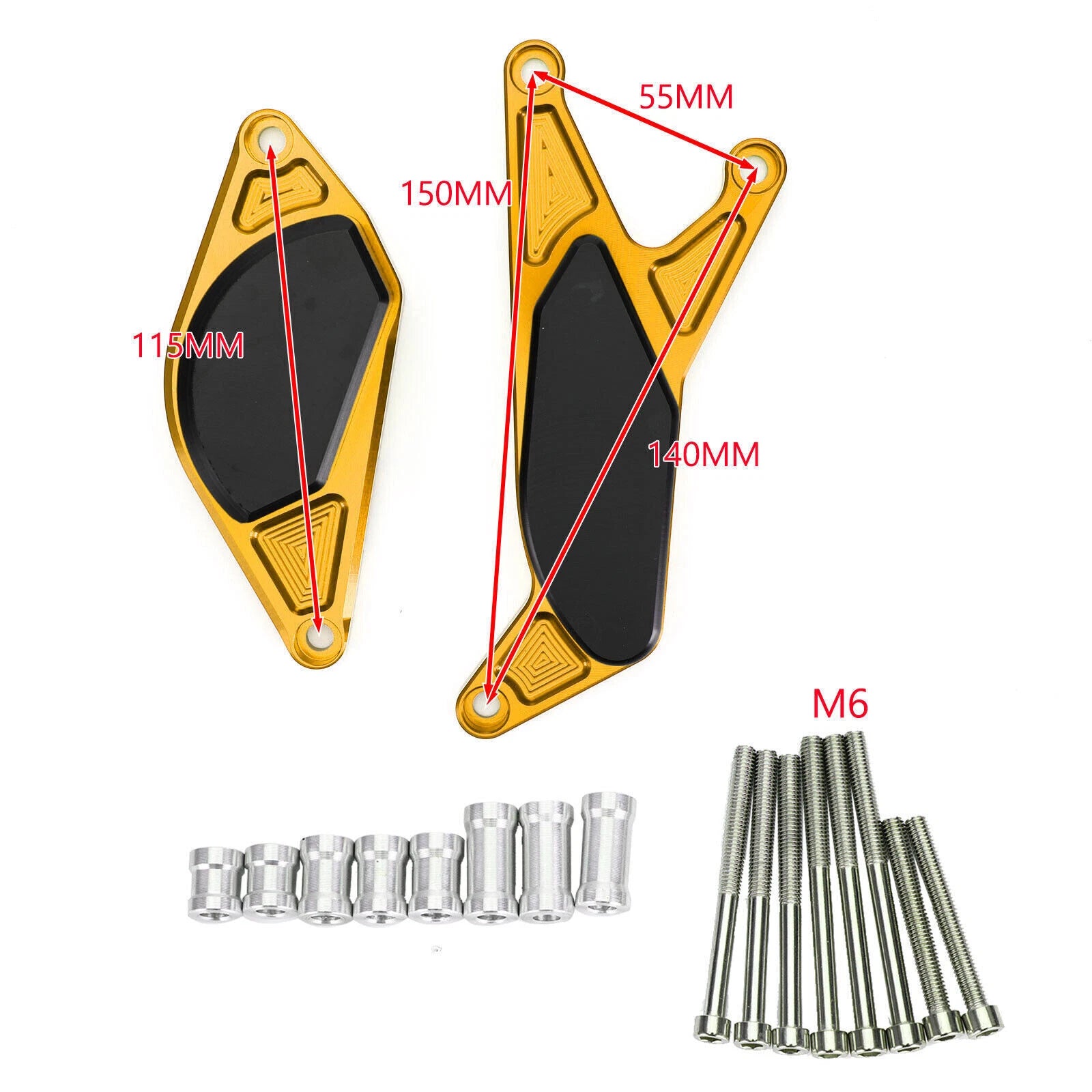 Engine Stator Slider Crash Pad Guard for Suzuki GSR400 GSR600 (2006–2011) Gold T9