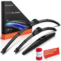 Set of 3 Windshield Wiper Blades for Honda HR-V (2016–2022)