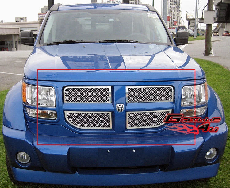 Stainless Steel Chrome Mesh Grille Insert for Dodge Nitro (2007–2011)