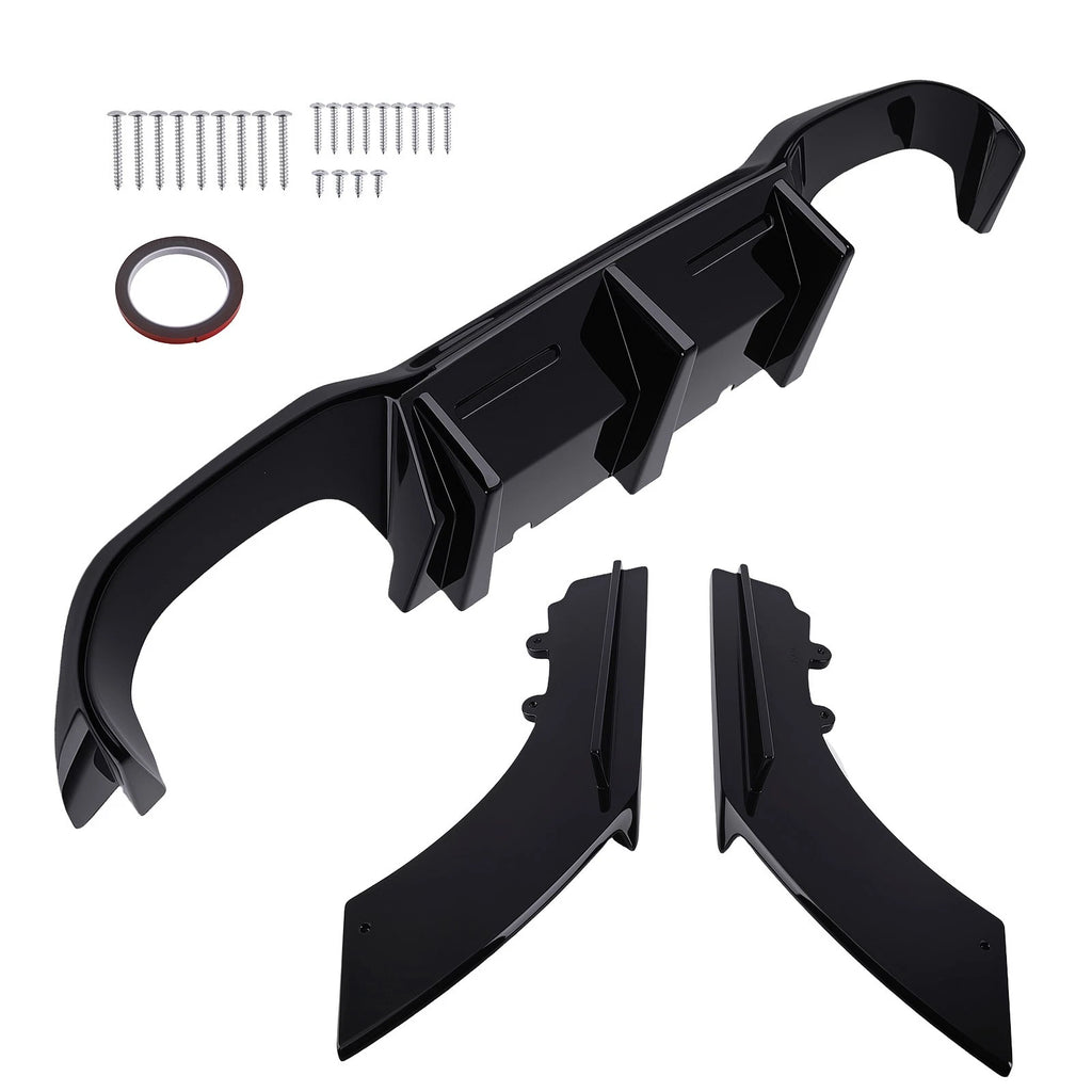 Gloss Black Rear Diffuser Spoiler for BMW 2 Series F87 M2 (2015–2020)