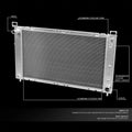 Full Aluminum Racing Radiator for GMC Yukon/Sierra/Tahoe/Escalade V8 (1999–2007)