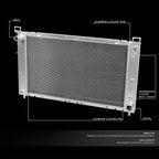 Full Aluminum Racing Radiator for GMC Yukon/Sierra/Tahoe/Escalade V8 (1999–2007)