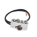 1" CNC handlebar control switches with wiring harness for Harley Dyna Sportster