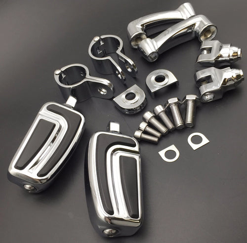 1 Inch Chrome AirFlow Foot Peg for Harley Davidson Sportster 883 1200 (2004–2023)